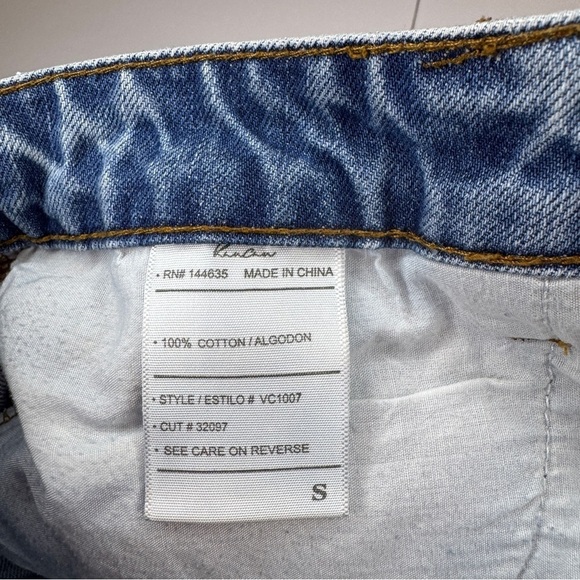 KanCan High Rise Distressed Denim Shorts Button Fly Size Small - Picture 5 of 10